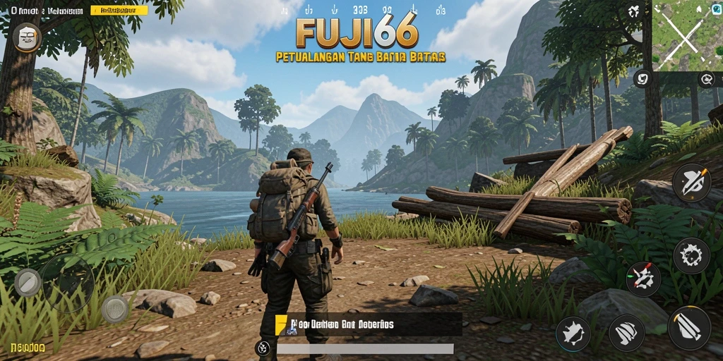 Screenshot dari gameplay FUJI66 yang menampilkan petualangan Open World.