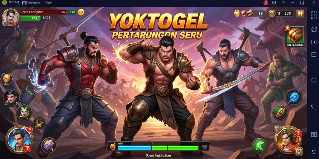Tampilan gameplay seru penuh aksi dalam YOKTOGEL.
